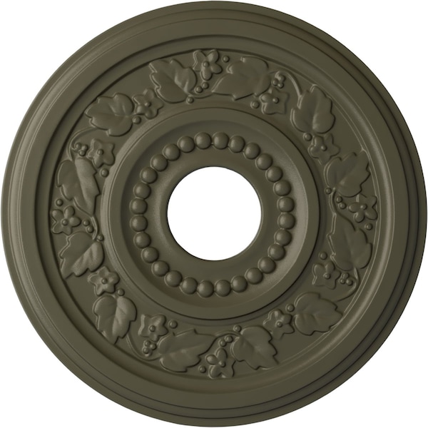 Ekena Millwork Genevieve Ceiling Medallion (Fits Canopies up to 3 1/2"), 16 1/8"OD x 3 1/2"ID x 7/8"P, Witch Hazel CM16GNWHF - main
